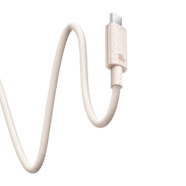 Fast Charging cable Baseus USB to USB-C Habitat Series 1m 100W (pink) — изображение 6