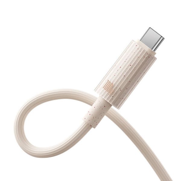 Fast Charging cable Baseus USB to USB-C Habitat Series 1m 100W (pink) — изображение 3