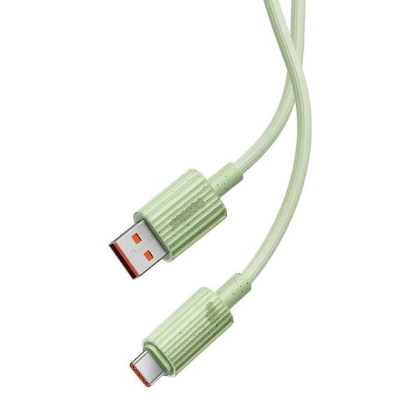 Fast Charging cable Baseus USB to USB-C Habitat Series 1m 100W (green) - Image 4