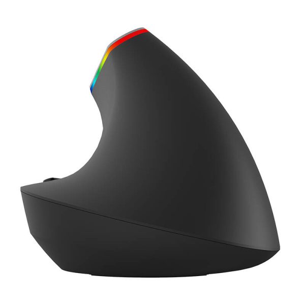 Wireless Vertical Mouse Delux M618C 2.4G 1600DPI RGB (black) - Image 6