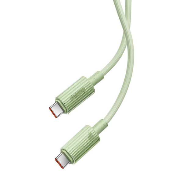 Fast Charging cable Baseus USB-C to USB-C Habitat Series 1m 100W (green) - Image 4