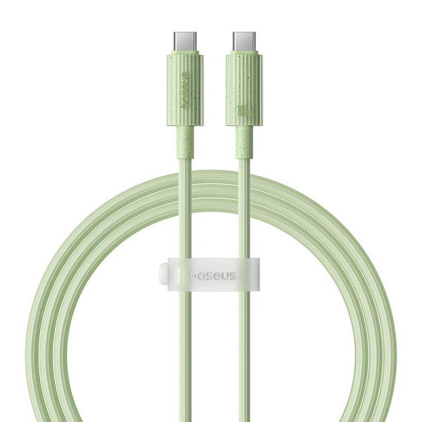 Fast Charging cable Baseus USB-C to USB-C Habitat Series 1m 100W (green) - Image 2