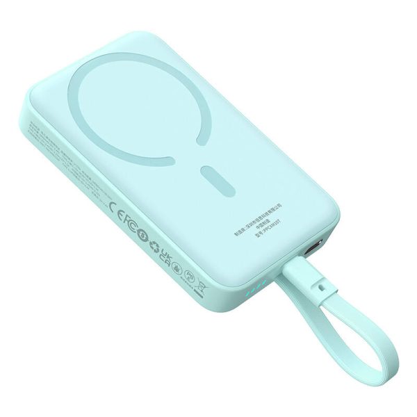 Powerbank Baseus Magnetic Mini 10000mAh, USB-C 30W MagSafe (blue) - Image 3