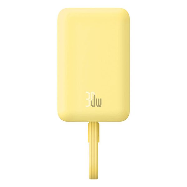 Powerbank Baseus Magnetic Mini 10000mAh 30W MagSafe (yellow) - Image 3