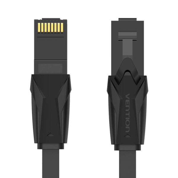 Płaski kabel sieciowy UTP Cat. 6 Vention IBABG RJ45 Ethernet 1000Mbps 1,5m, czarny - Image 2