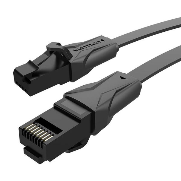 Płaski kabel sieciowy UTP Cat. 6 Vention IBABG RJ45 Ethernet 1000Mbps 1,5m, czarny - Image 3
