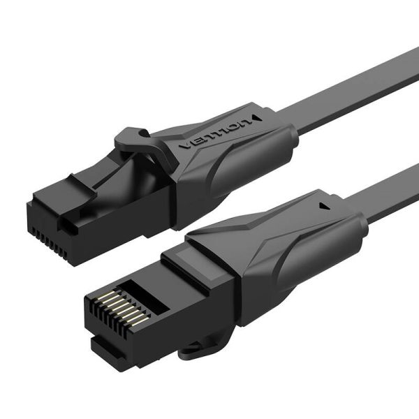 Płaski kabel sieciowy UTP Cat. 6 Vention IBABG RJ45 Ethernet 1000Mbps 1,5m, czarny - Image 4