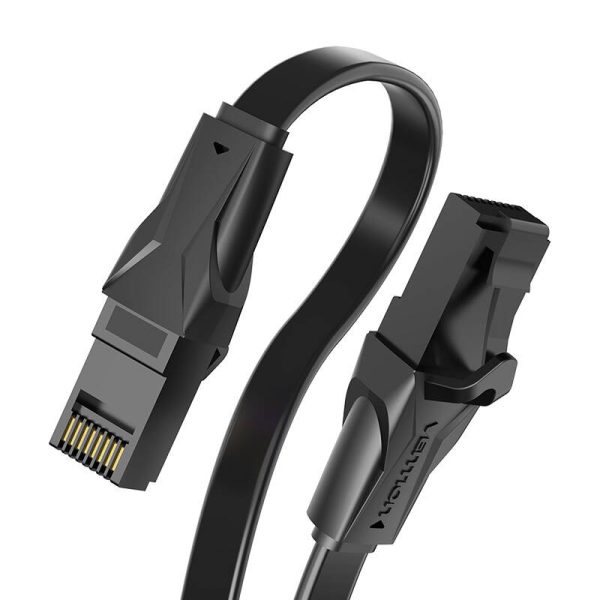 Płaski kabel sieciowy UTP Cat. 6 Vention IBABG RJ45 Ethernet 1000Mbps 1,5m, czarny - Image 5