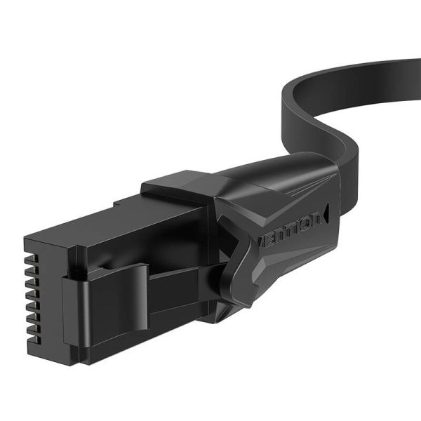 Płaski kabel sieciowy UTP Cat. 6 Vention IBABG RJ45 Ethernet 1000Mbps 1,5m, czarny - Image 6