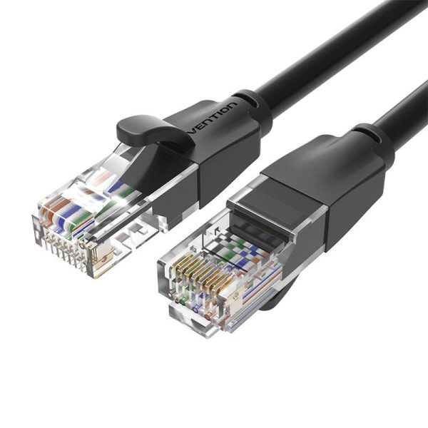 Kabel sieciowy UTP CAT6 Vention IBEBG RJ45 Ethernet 1000Mbps 1,5m czarny - Image 2