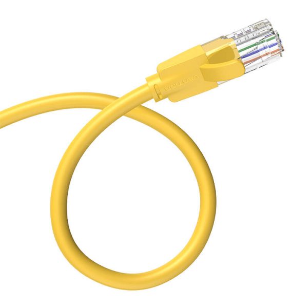Network Cable UTP CAT6 Vention IBEYF RJ45 Ethernet 1000Mbps 1m Yellow - Image 2