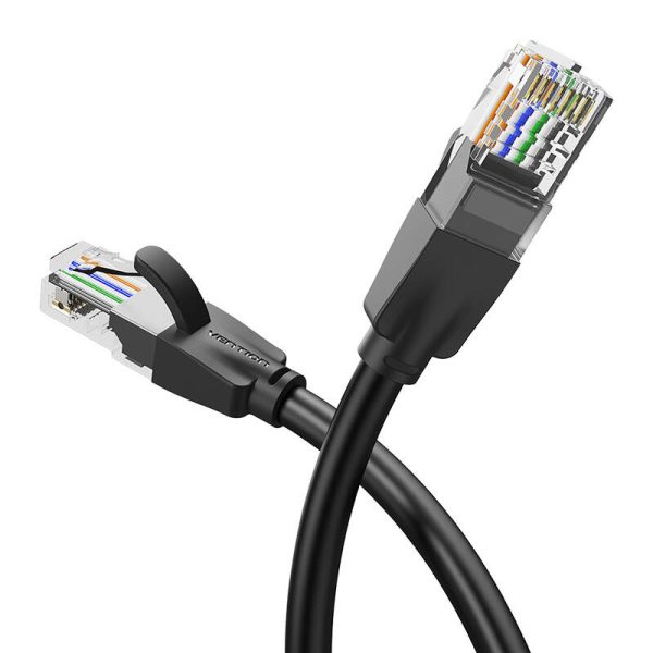 Kabel sieciowy UTP CAT6 Vention IBEBQ RJ45 Ethernet 1000Mbps 20m Czarny - Image 3
