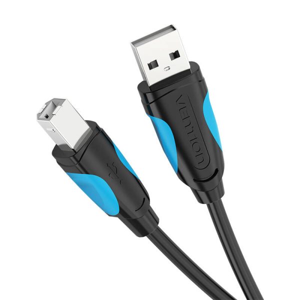 Printer Cable USB 2.0 A do USB-B Vention VAS-A16-B1000 10m Black - Image 2
