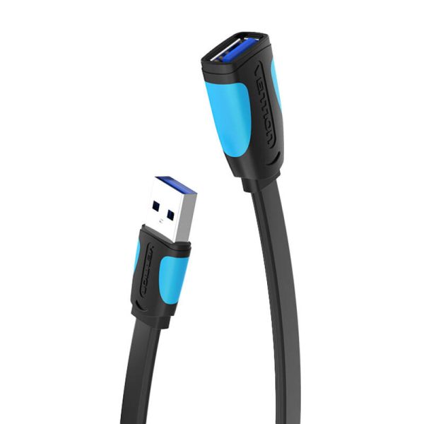 Flat USB 3.0 extender Vention VAS-A13-B150 1.5m Black - Image 3