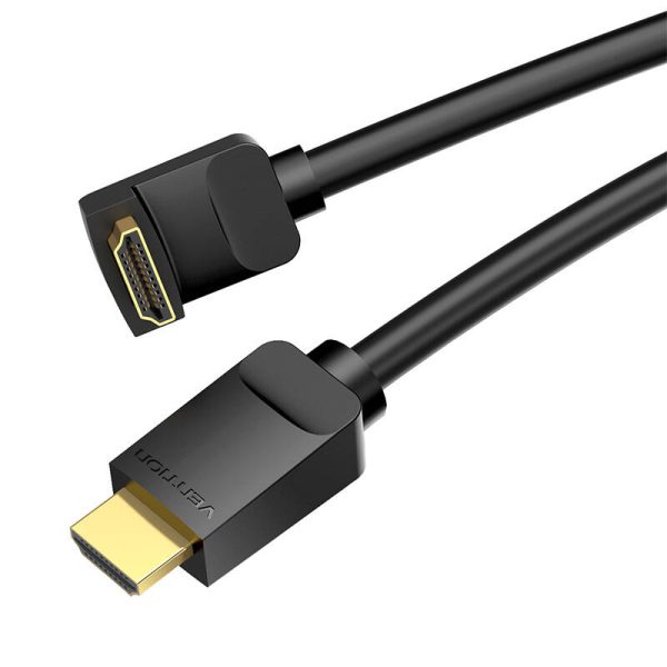 Cable HDMI 2.0 Vention AAQBH 2m, Angled 270°, 4K 60Hz (black) - Image 3