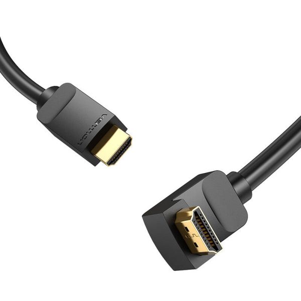 Cable HDMI 2.0 Vention AAQBH 2m, Angled 270°, 4K 60Hz (black) - Image 4