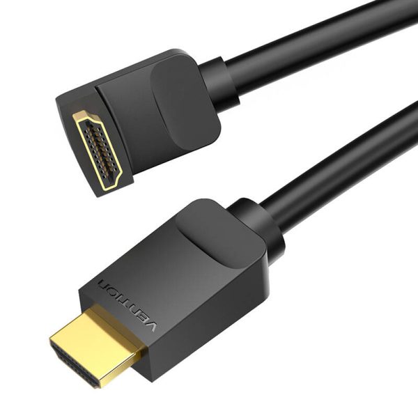 Cable HDMI 2.0 Vention AARBH 2m, Angled 90°, 4K 60Hz (black) - Image 5