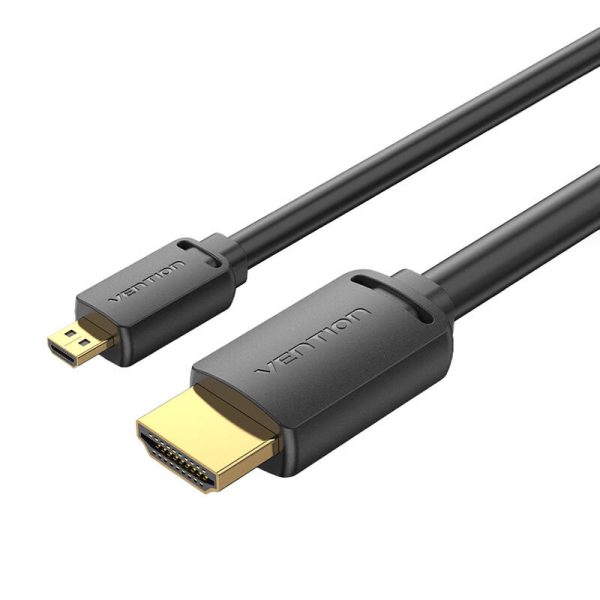 HDMI-D Male to HDMI-A Male Cable Vention AGIBF 1m, 4K 60Hz (Black) — изображение 4