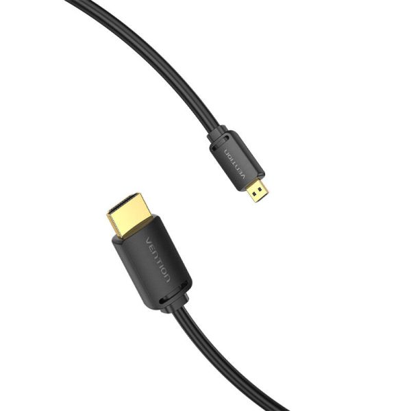 HDMI-D Male to HDMI-A Male Cable Vention AGIBH 2m, 4K 60Hz (Black) - Image 3