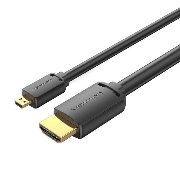 HDMI-D Male to HDMI-A Male Cable Vention AGIBH 2m, 4K 60Hz (Black) - Image 4