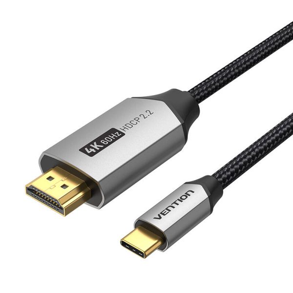 USB-C do HDMI 2.0 cable Vention CRBBF 1m, 4K 60Hz (black) - Image 3