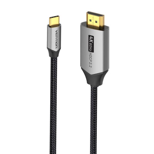 USB-C do HDMI 2.0 Cable Vention CRBBG 1,5m, 4K 60Hz (black) - Image 2
