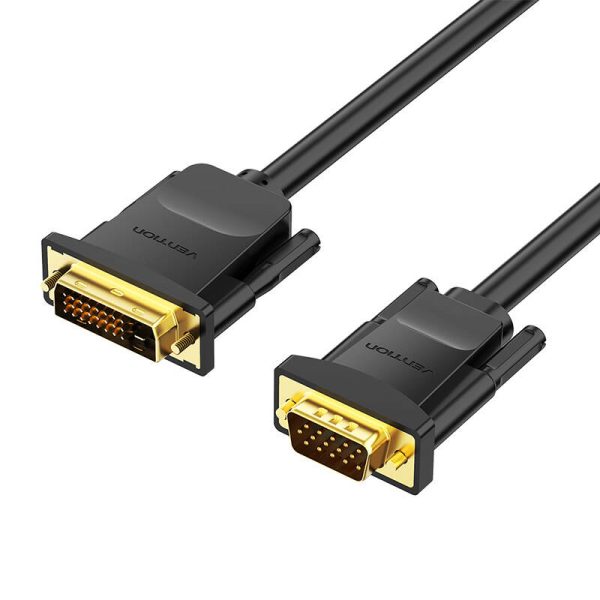 DVI (24+1) to VGA Cable Vention EABBG 1,5m, 1080P 60Hz (black) - Image 2
