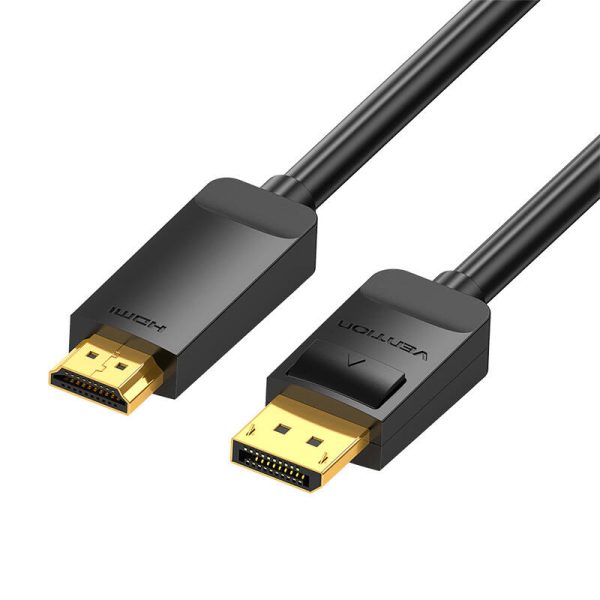 DisplayPort 1.2 to HDMI 1.4 Cable Vention HAGBH 2m, 4K 30Hz (Black) - Image 2