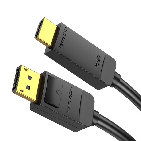 DisplayPort 1.2 to HDMI 1.4 Cable Vention HAGBH 2m, 4K 30Hz (Black) - Image 4