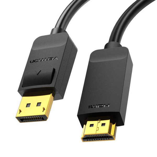 DisplayPort 1.2 to HDMI 1.4 Cable Vention HAGBI 3m, 4K 30Hz (Black) - Image 2