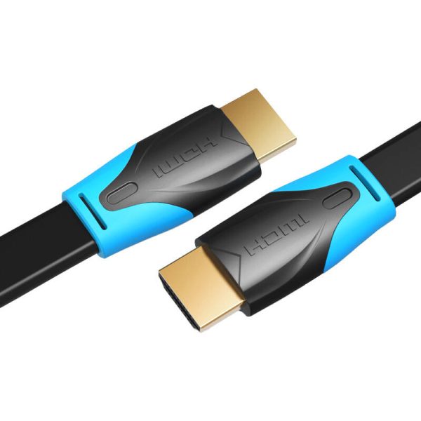 Flat HDMI Cable Vention VAA-B02-L500 5m 4K 60Hz (Black) - Image 2