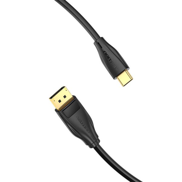 USB-C to DisplayPort 1.4 Cable Vention CGYBH, 2m, 8K 60Hz/4K 120Hz (black) - Image 2
