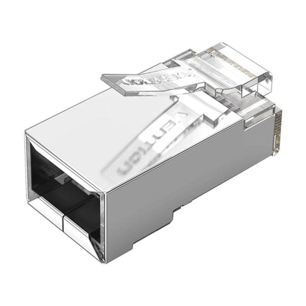 Modular RJ45 CAT.5E FTP Connector Vention IDAR0-10 Transparent 10 pcs. - Image 2