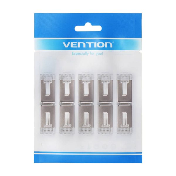 Modular RJ45 CAT.5E FTP Connector Vention IDAR0-10 Transparent 10 pcs. - Image 5