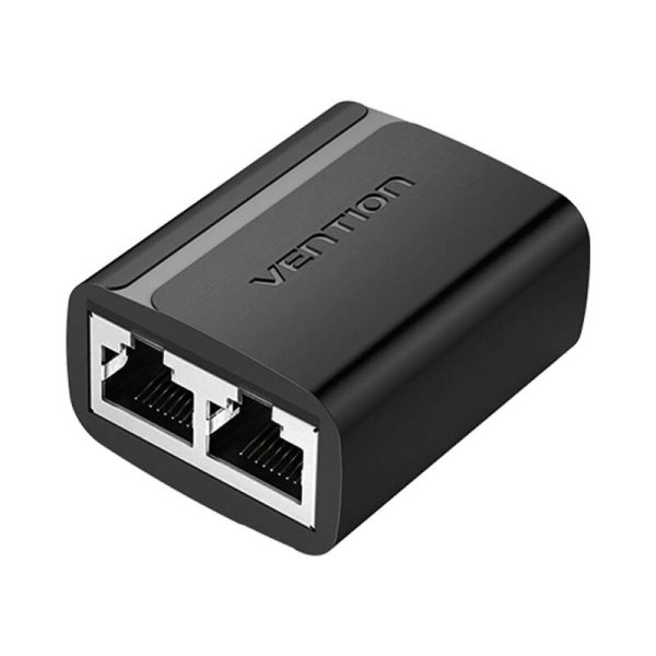 RJ45 PVC Splitter Adapter Vention IPTB0 2pcs Black — изображение 2