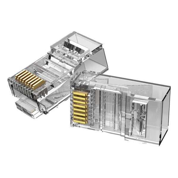Modular RJ45 Cat.5E UTP Connector Vention IDBR0-50 Transparent Pack of 50 - Image 3