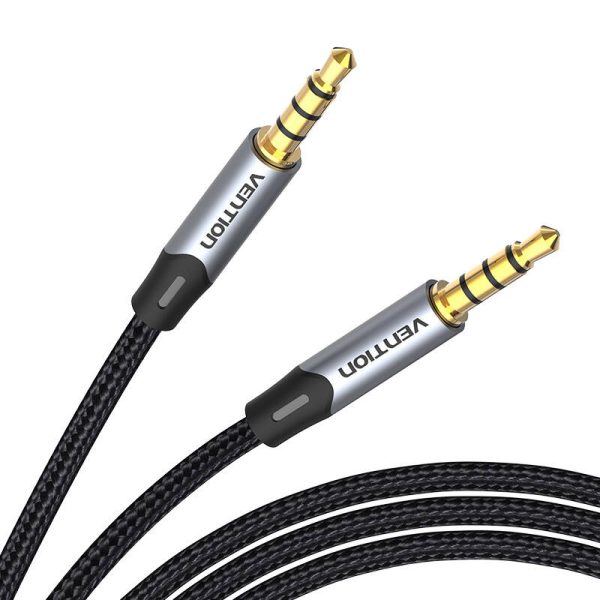 Cable Audio TRRS 3.5mm to AUX Vention BAQHF 1m Gray - Image 2