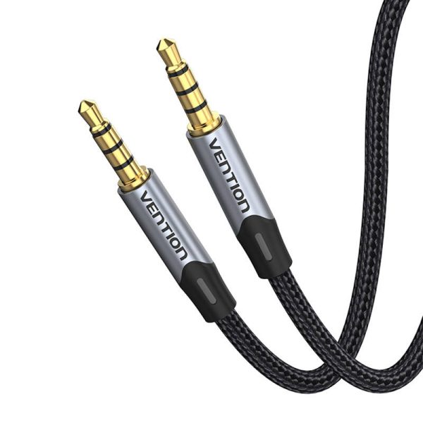 Cable Audio TRRS 3.5mm to AUX Vention BAQHF 1m Gray - Image 3