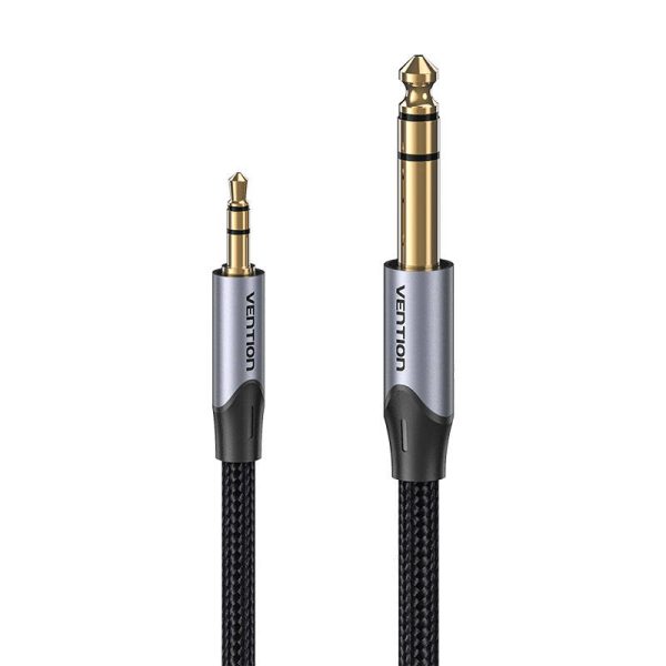 Cable Audio 3.5mm TRS to 6.35mm Vention BAUHH 2m Gray - Image 2