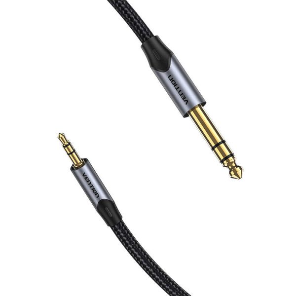 Cable Audio 3.5mm TRS to 6.35mm Vention BAUHH 2m Gray - Image 3
