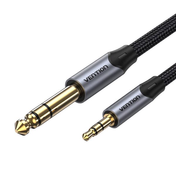 Cable Audio 3.5mm TRS to 6.35mm Vention BAUHH 2m Gray - Image 4