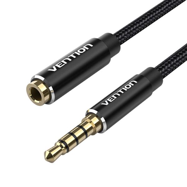 Cable Audio TRRS 3.5mm Male to 3.5mm Female Vention BHCBI 3m Black — изображение 4