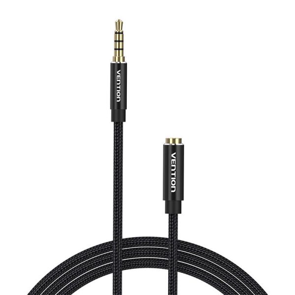 Cable Audio TRRS 3.5mm Male to 3.5mm Female Vention BHCBJ 5m Black - Image 4