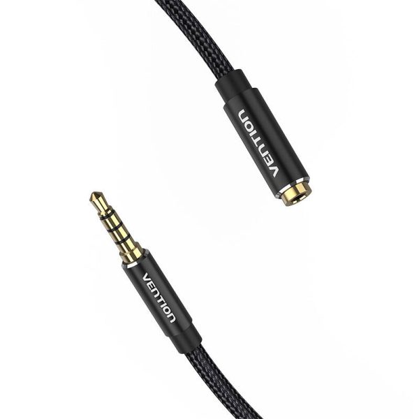 Cable Audio TRRS 3.5mm Male to 3.5mm Female Vention BHCBJ 5m Black - Image 2