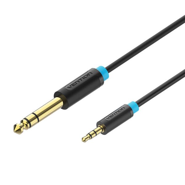 Audio Cable TRS 3.5mm to 6.35mm Vention BABBG 1,5m, Black - Image 2