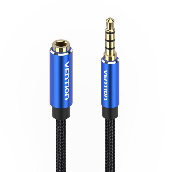 Cable Audio TRRS 3.5mm Male to 3.5mm Female Vention BHCLI 3m Blue - Image 2