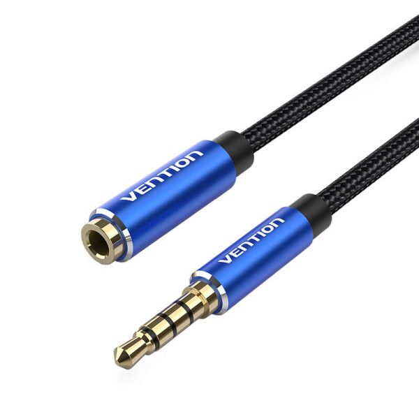 Cable Audio TRRS 3.5mm Male to 3.5mm Female Vention BHCLI 3m Blue - Image 4