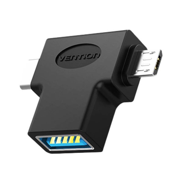 Adapter OTG USB 3.0 to USB-C and Micro USB Vention CDIB0 - Image 3