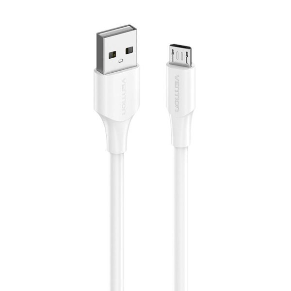 Cable USB 2.0 to Micro USB Vention CTIWF 2A 1m (white) - Image 2
