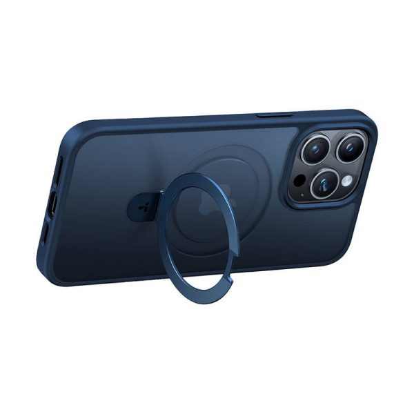 Torras phone case UPRO Ostand Matte for iPhone 15 PRO (blue) - Image 3